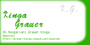 kinga grauer business card